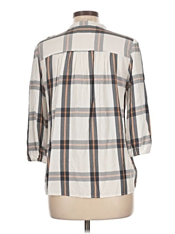 Ann Taylor LOFT Outlet 3/4 Sleeve Button-Down Shirt (view 2)