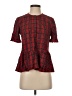 Madewell 100% Viscose Red Short Sleeve Blouse Size XS - photo 1