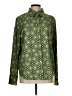 Susan Graver Print Green Long Sleeve Blouse Size L - photo 1