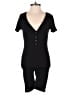 Fashion Nova Solid Black Romper Size S - photo 1