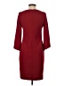 Chico's Solid Burgundy Casual Dress Size XS (00) - photo 2