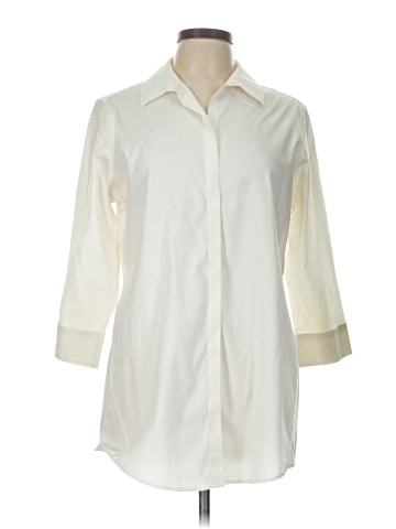 Foxcroft 3/4 Sleeve Button-Down Shirt (view 1)