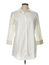 Foxcroft Ivory 3/4 Sleeve Button-Down Shirt Size 10 - photo 1