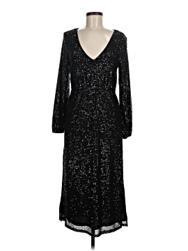 chinese dress ladies 2000s Betsey Johnson Black Lace & Tulle Evening Dress W Floral Embroidery