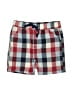 First Impressions 100% Cotton Plaid Red Board Shorts 12-18 MO / 18 MO - photo 1