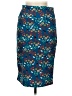 Lularoe Print Teal Casual Skirt Size M - photo 2