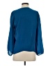 Alice + Olivia 100% Silk Blue Long Sleeve Silk Top Size S - photo 2