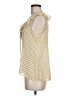 One by One Teaspoon 100% Polyester Gold Sleeveless Blouse Size M - photo 5