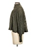 Deletta 100% Polyester Metallic Green Long Sleeve Blouse Size XS - photo 5