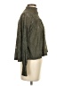 Deletta 100% Polyester Metallic Green Long Sleeve Blouse Size XS - photo 4