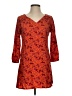 Old Navy Paisley Orange Casual Dress Size XS - photo 1