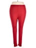 Love Streak 100% Spandex Solid Red Active Pants Size 2X - photo 1