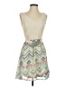 Maurices 100% Polyester Chevron-herringbone Ivory Casual Dress Size S - photo 1
