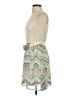 Maurices 100% Polyester Chevron-herringbone Ivory Casual Dress Size S - photo 5