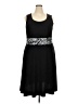 DressBarn Graphic Black Cocktail Dress Size 18 - photo 1