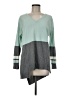 Vince Camuto Color Block Teal Pullover Sweater Size M - photo 1