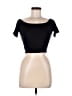 Huhot Black Short Sleeve Top Size S - photo 1