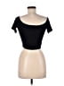 Huhot Black Short Sleeve Top Size S - photo 2