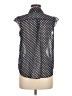 Papaya 100% Polyester Blue Sleeveless Blouse Size M - photo 2