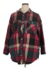 Maurices Plaid Red Long Sleeve Button-Down Shirt Size 16 (1) - photo 1