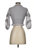 Chelsea & Violet 100% Polyester Gray 3/4 Sleeve Blouse Size S - photo 2