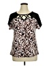 Diana Belle Black Short Sleeve Top Size XL - photo 1