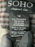 SOHO Apparel Ltd Houndstooth Black Casual Pants Size 14 - photo 8