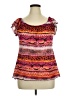 Caren Sport 100% Polyester Orange Short Sleeve Blouse Size 1X - photo 1