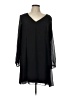 INC International Concepts 100% Polyester Black Long Sleeve Blouse Size L - photo 1