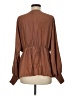 Heyson Brown Long Sleeve Blouse Size M - photo 2