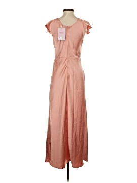 chinese dress ladies Rove Linen-Cotton Midi Dress - Crossover Back Ties