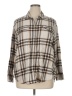 Old Navy 100% Cotton Plaid Tan Long Sleeve Button-Down Shirt Size XL - photo 1