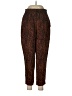 Tucker Animal Print Brown Casual Pants Size M - photo 1