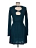 Forever 21 Solid Teal Casual Dress Size M - photo 2