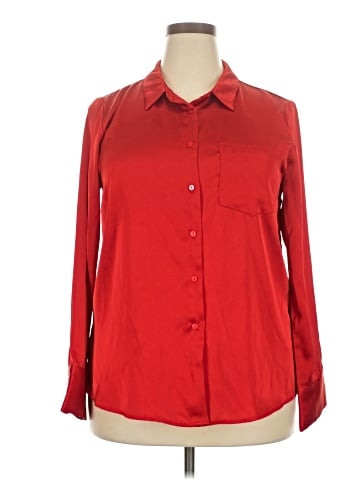 Aqua Long Sleeve Blouse (view 1)