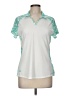 Adidas 100% Polyester Ivory Short Sleeve Polo Size M - photo 1