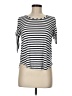 Green Envelope Stripes Ivory Short Sleeve T-Shirt Size M - photo 1