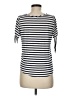 Green Envelope Stripes Ivory Short Sleeve T-Shirt Size M - photo 2