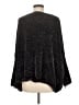 Blue Vanilla 100% Polyester Floral Black Pullover Sweater Size Med - Lg - photo 2
