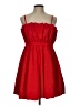 Thirty/Thirty 100% Polyester Solid Red Cocktail Dress Size L - photo 1