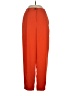 Topshop 100% Polyester Solid Orange Casual Pants Size 2 - photo 1