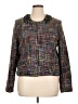 Ellen Tracy 100% Acrylic Tweed Black Jacket Size 16 - photo 1