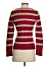 Merona Stripes Burgundy Pullover Sweater Size S - photo 2