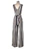 Monteau Stripes Ivory Jumpsuit Size S - photo 2