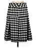 North Style Houndstooth Black Gray Casual Skirt Size 8 - photo 1