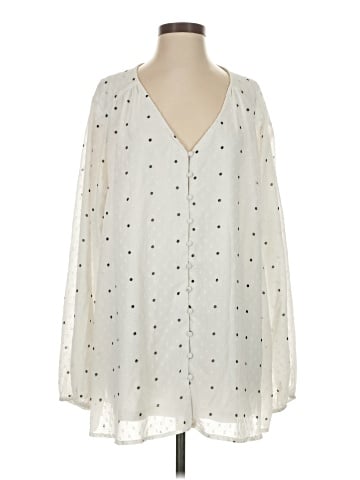 Lane Bryant Long Sleeve Blouse (view 1)