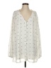Lane Bryant 100% Polyester Polka Dots Ivory Long Sleeve Blouse Size 22 - 24 Plus - photo 1