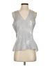 Express 100% Polyester Metallic Silver Sleeveless Top Size S - photo 1