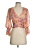 AMUR 100% Cupro Orange 3/4 Sleeve Blouse Size XS - photo 1