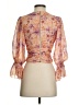 AMUR 100% Cupro Orange 3/4 Sleeve Blouse Size XS - photo 2